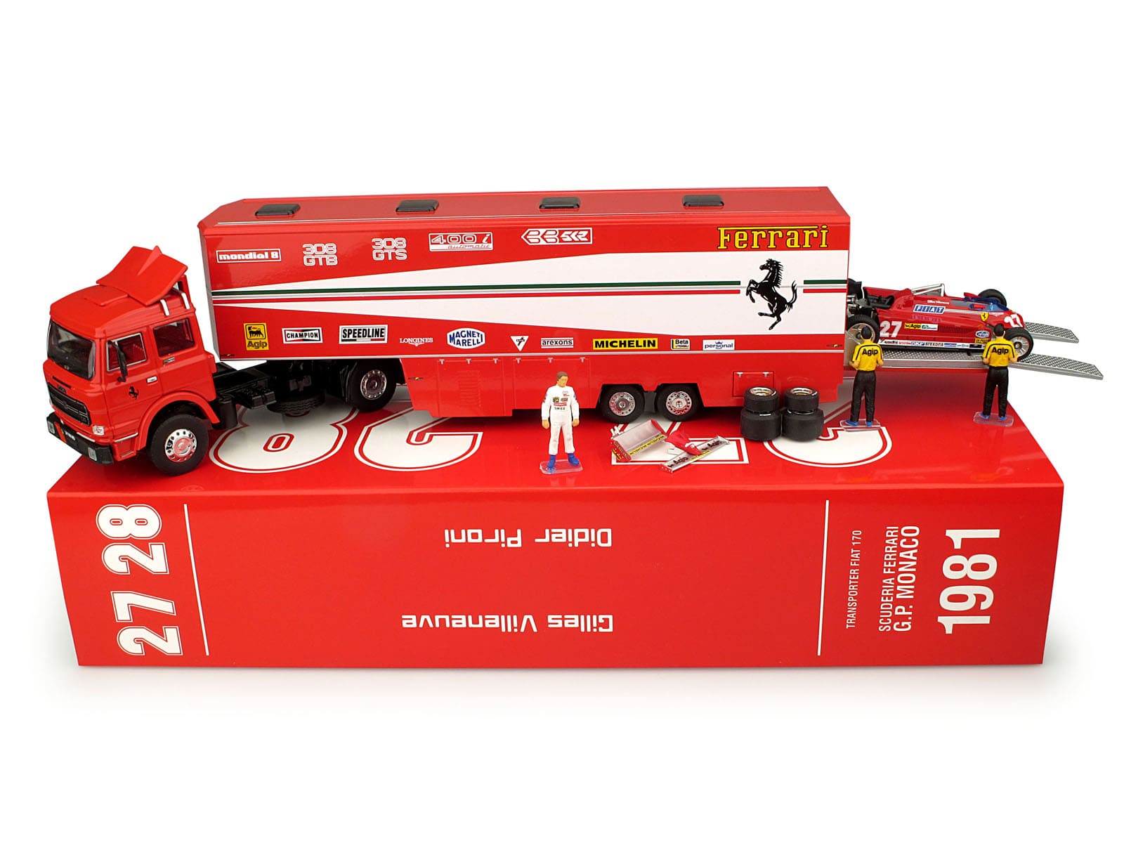 Immancabile il Fiat 170 ultilizzato dalla Scuderia Ferrari al G.P. di Monaco nel 1981.