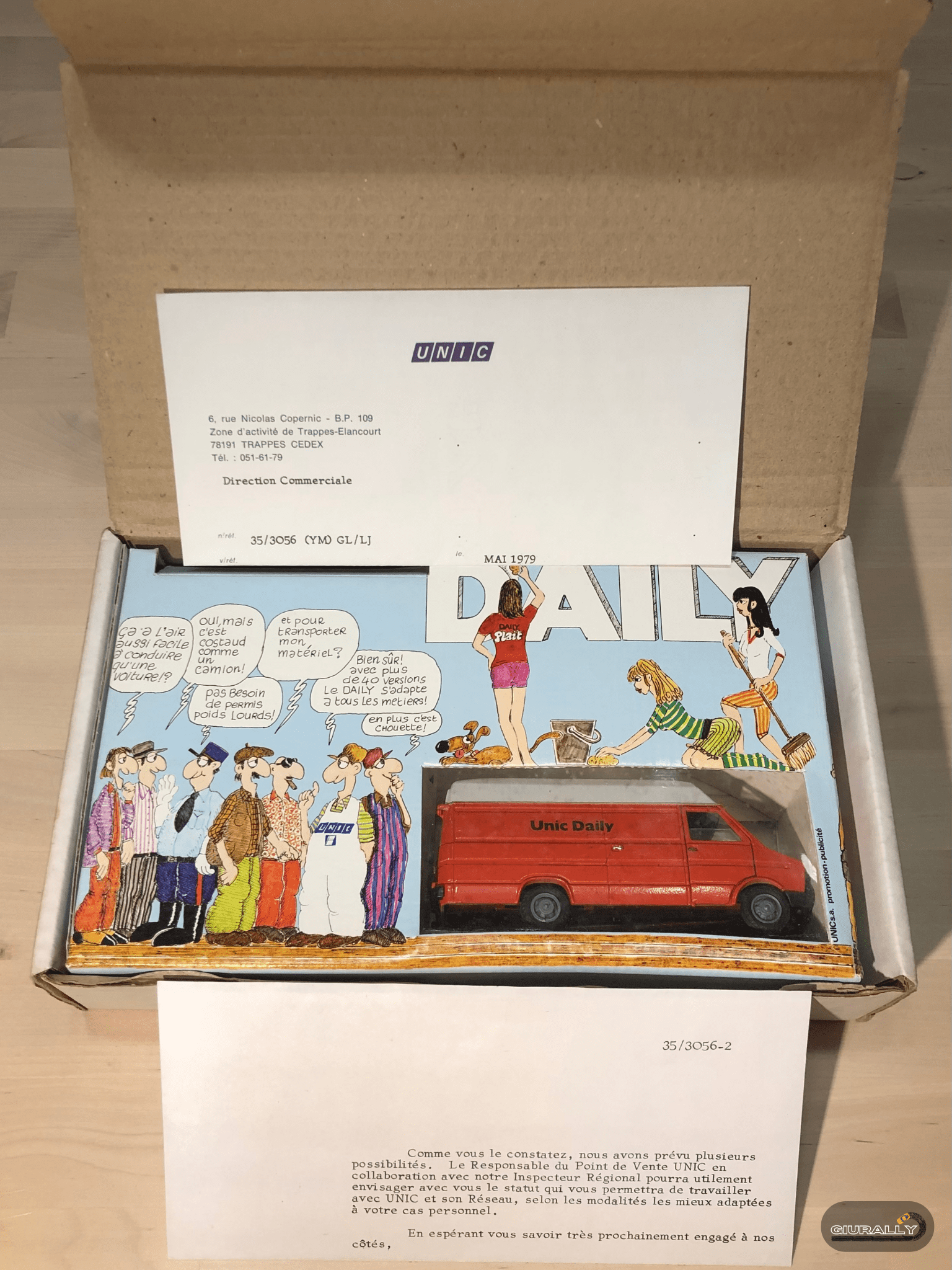 Da notare la lettera della Direzione Commerciale Unic datata maggio 1979.