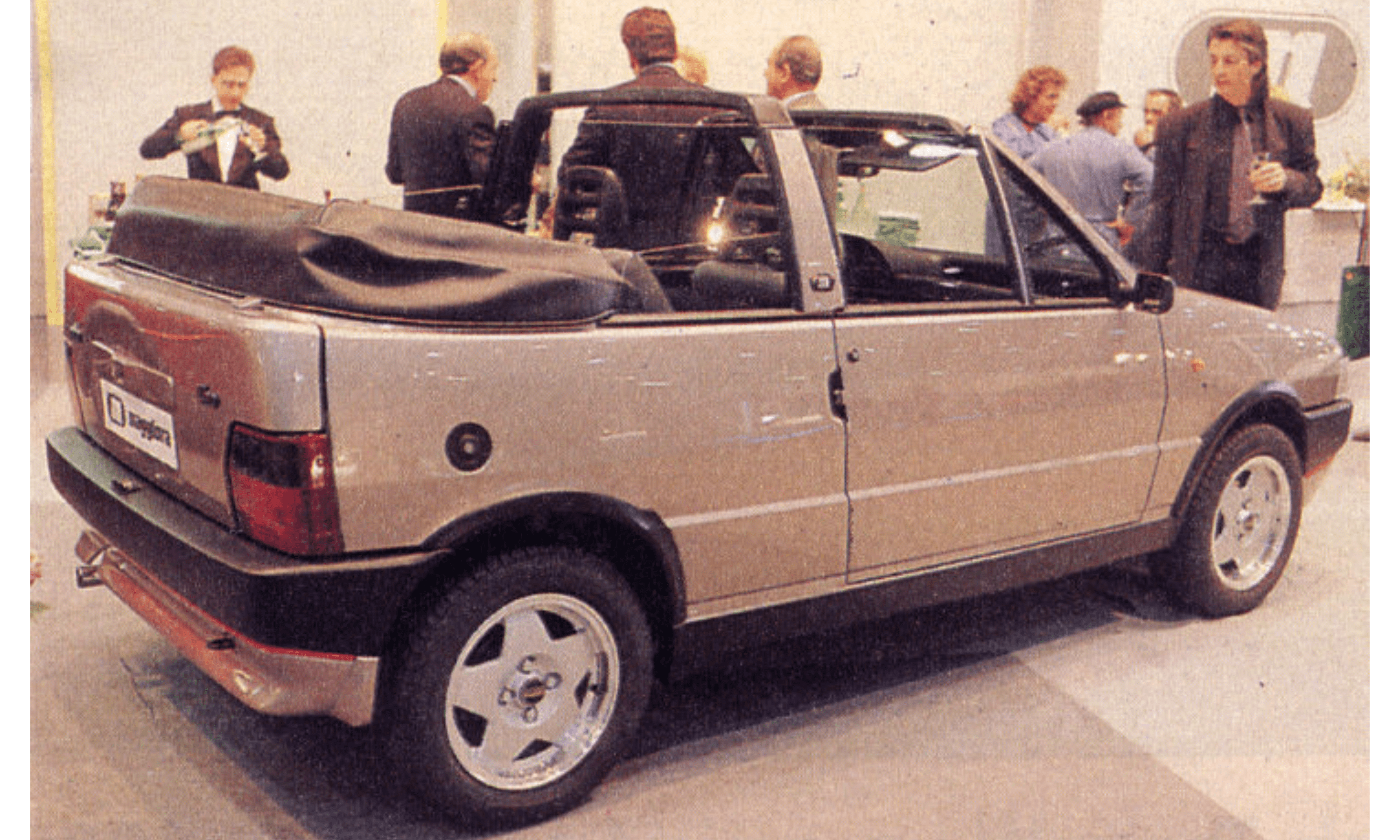 La Uno cabrio della carrozzeria Maggiora è rimasta un esercizio di stile, al contrario della precedente Uno Folk Moretti.